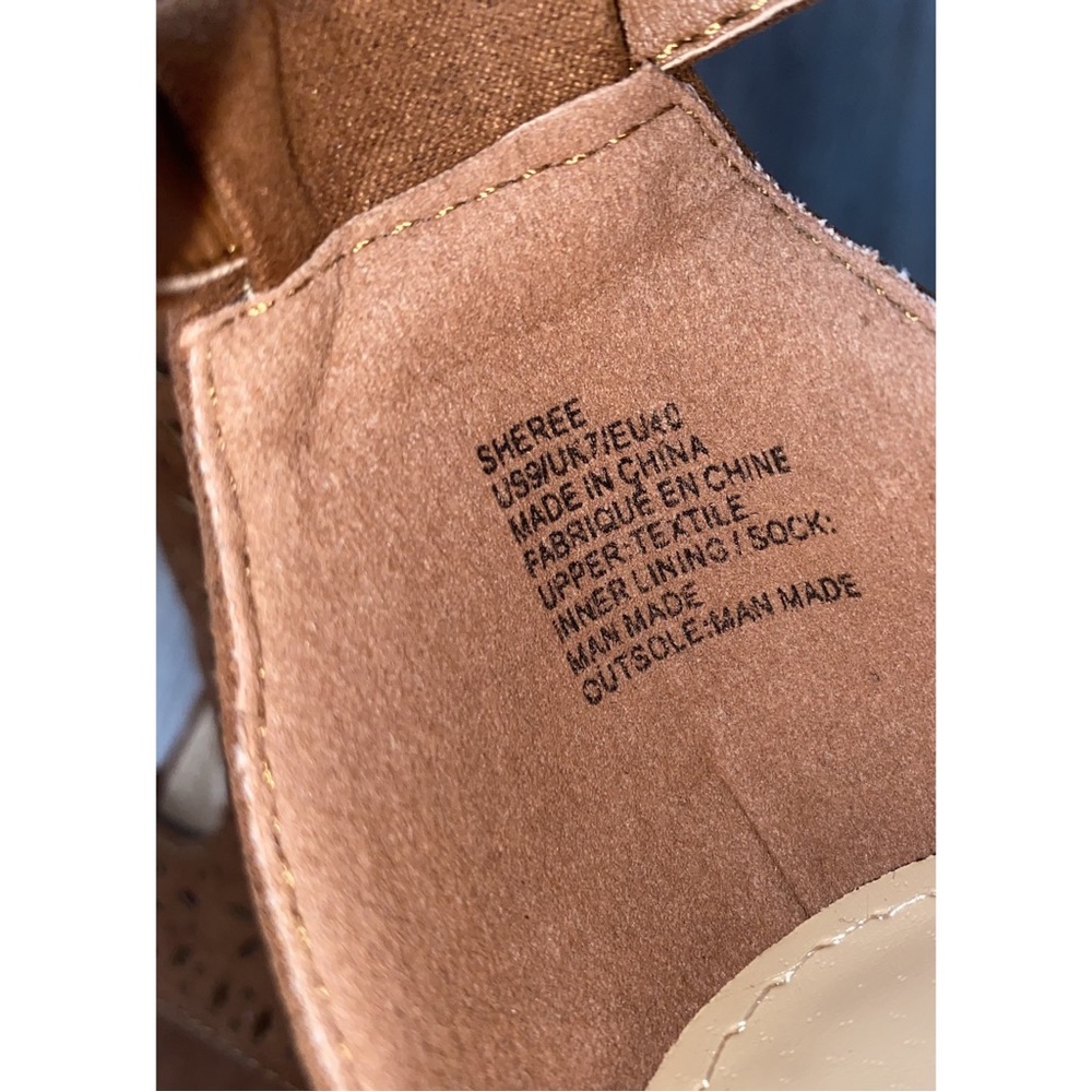 Brown Suede Sheree Wedges - Picture 6 of 7